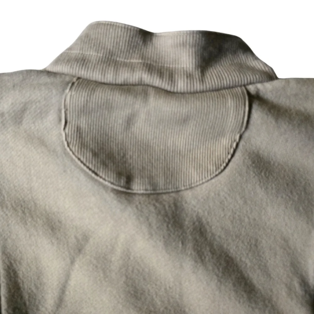 JOAH BROWN Retro Half Zip Pullover Sweatshirt M/L Tan Brown - Picture 8 of 11